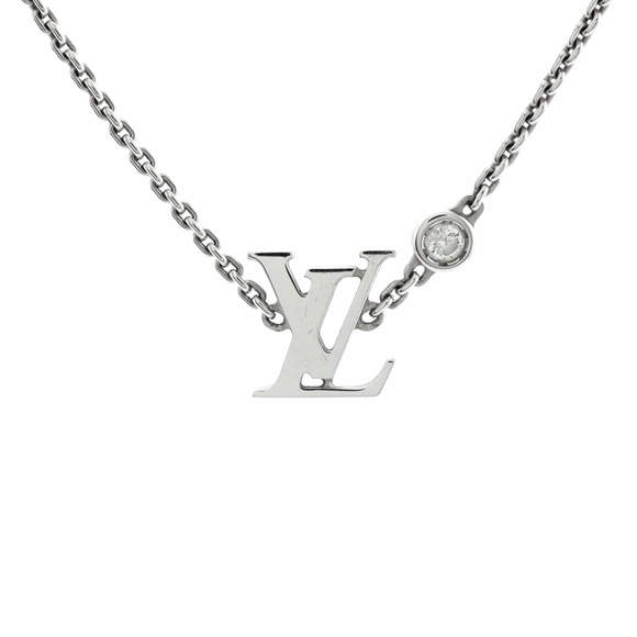 Louis Vuitton Idylle Blossom LV Pendant Necklace 18K White Gold with Diamond - Picture 1 of 3